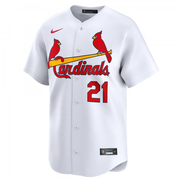 Men's St. Louis Cardinals Lars Nootbaar Nike White Home Limited Player Jersey