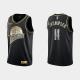 Men's Golden State Warriors 2022 NBA Playoffs Klay Thompson #11 Diamond Edition Retro Logo Black Jersey