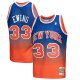 Men's New York Knicks Patrick Ewing Mitchell & Ness Orange/Royal 1991/92 Hardwood Classics Fadeaway Swingman Player Jersey