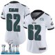 Women's Nike NFL Philadelphia Eagles #62 Jason Kelce Limited Road White Vapor Untouchable Super Bowl LII Jersey