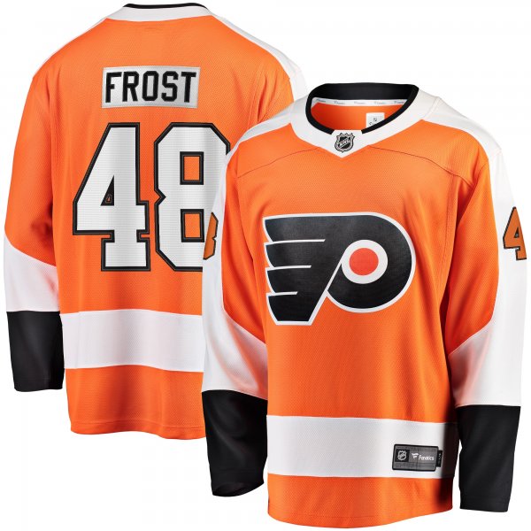 Men's Philadelphia Flyers Morgan Frost Fanatics Orange Breakaway Player Jersey