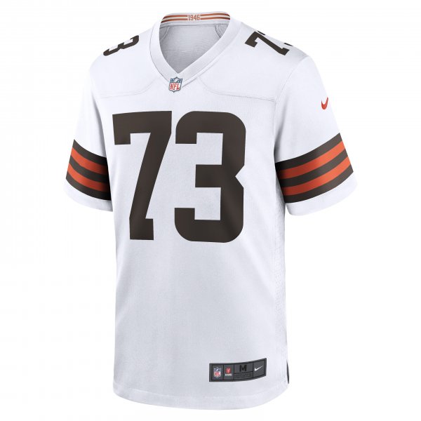 Men's Cleveland Browns Joe Thomas Nike White Retired Game Player Jersey