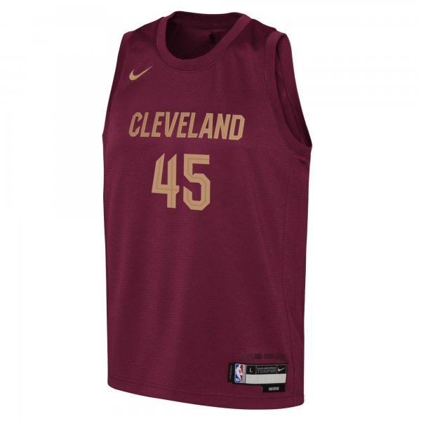 Youth Cleveland Cavaliers Donovan Mitchell Nike Wine Swingman Jersey - Icon Edition