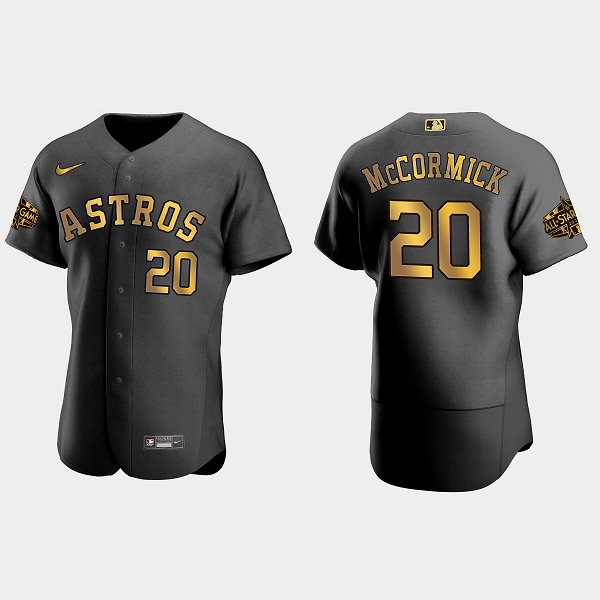 Men's Houston Astros #20 Chas McCormick 2022 MLB All-Star Game Flex Base Jersey - Black