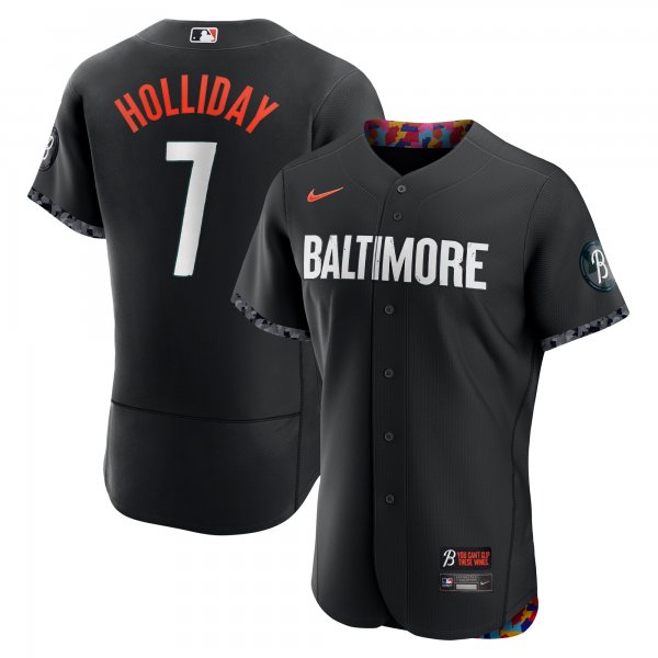 Men's Baltimore Orioles Jackson Holliday Nike Black City Connect Player Jersey