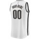 Men's Brooklyn Nets Fanatics White Fast Break Custom Replica Jersey - Association Edition