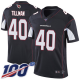 Arizona Cardinals #40 Pat Tillman Black Alternate Men's Stitched NFL 100th Season Vapor Limited Jersey