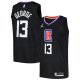 Men's LA Clippers Paul George Jordan Brand Black Swingman Player Jersey - Statement Edition