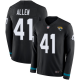 Jacksonville Jaguars #41 Josh Allen Black Team Color Men's Stitched Nike NFL Limited Therma Long Sleeve Jersey