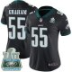 Nike Philadelphia Eagles #55 Brandon Graham Black Alternate Super Bowl LII Champions Women's Stitched NFL Vapor Untouchable Limited Jersey