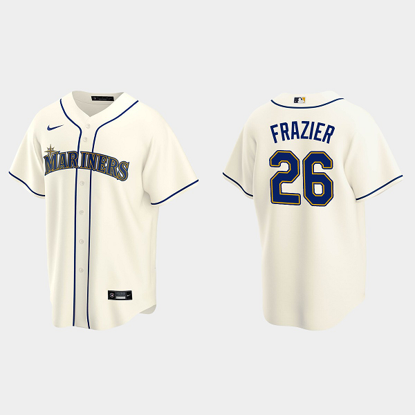 Men's Seattle Mariners #26 Adam Frazier Cream Alternate MLB Jersey