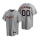 Men's Detroit Tigers Custom Nike Gray Road Jersey