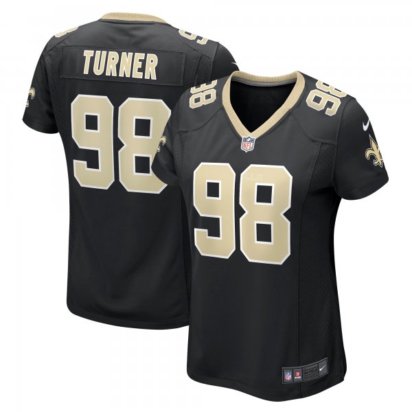 Women's New Orleans Saints Payton Turner Nike Black Game Jersey