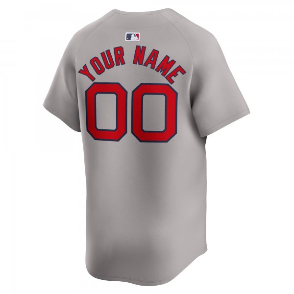 Men's Boston Red Sox  Nike Gray Away Limited Custom Jersey