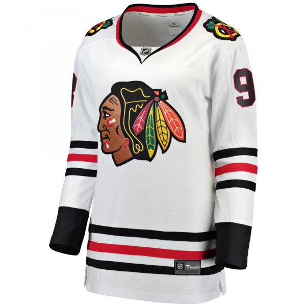 Women's Chicago Blackhawks Connor Bedard Fanatics White Away Premier Breakaway Player Jersey