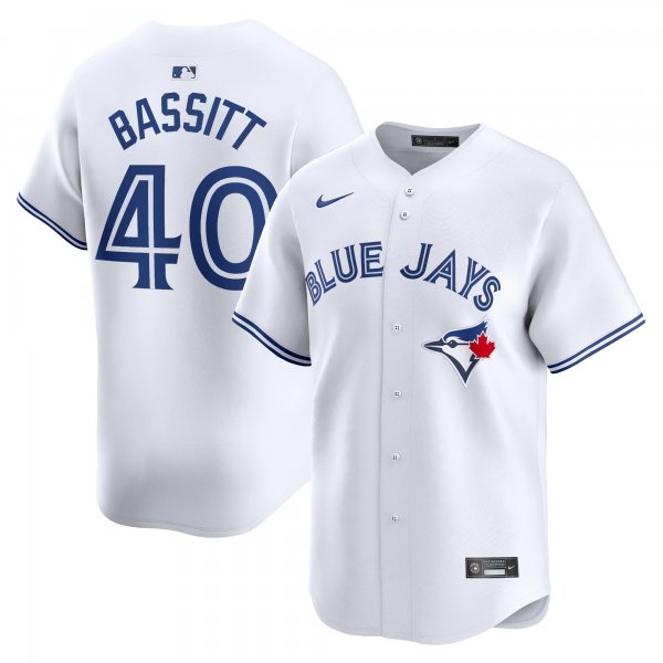 Men's Toronto Blue Jays Chris Bassitt Nike White Home Limited Player Jersey