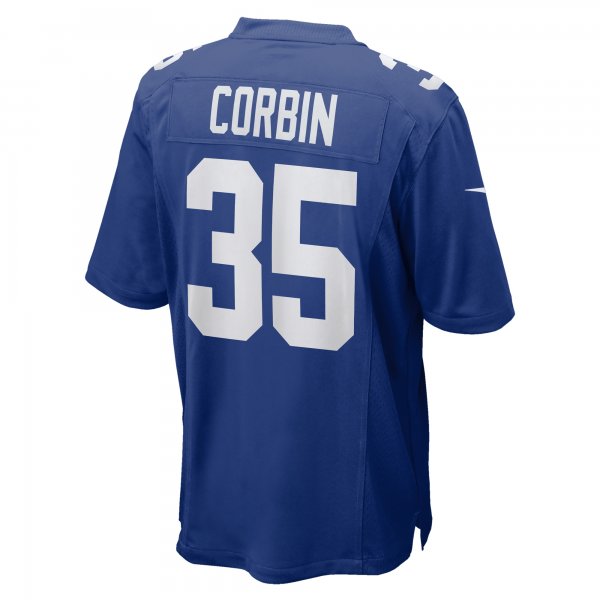 Men's New York Giants Jashaun Corbin Nike  Royal Team Game Jersey