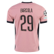 Nike Paris Saint-Germain Bradley Barcola Third Jersey w/ Champions League Patches 24/25 (Rust Pink/Black)