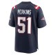 Men's New England Patriots Ronnie Perkins Nike Navy Game Jersey