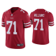 Men's Vapor Limited Trent Williams 49ers Scarlet Jersey