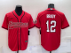 Men's Tampa Bay Buccaneers #12 Tom Brady Red Stitched Baseball Cool Base Jersey