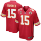 Patrick Mahomes #15 Kansas City Chiefs Super Bowl LVII Champions 3 Stars Men's Game Red NFL Jersey