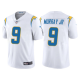 Men's Nike Los Angeles Chargers #9 Kenneth Murray Jr. White NFL Vapor Limited Jersey