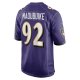 Men's Baltimore Ravens Justin Madubuike Nike Purple Game Player Jersey