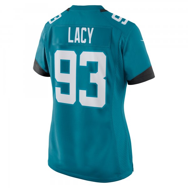 Women's Jacksonville Jaguars Tyler Lacy Nike  Teal Team Game Jersey