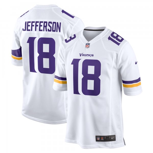 Men's Minnesota Vikings Justin Jefferson Nike White Game Player Jersey