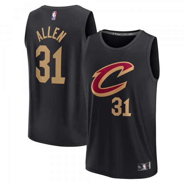 Youth Cleveland Cavaliers Jarrett Allen Fanatics Black Fast Break Player Jersey - Statement Edition