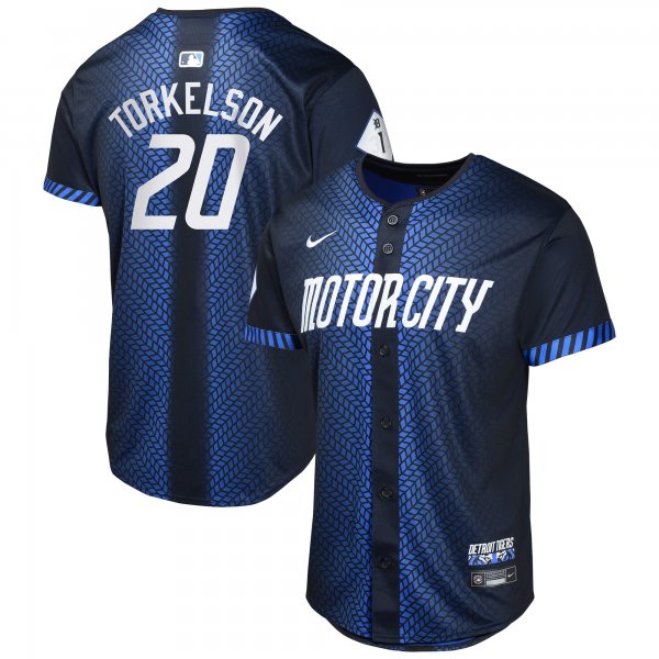 Youth Detroit Tigers Spencer Torkelson Nike Navy 2024 City Connect Limited Jersey