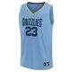 Men's Memphis Grizzlies Derrick Rose Fanatics Light Blue Fast Break Player Jersey - Statement Edition