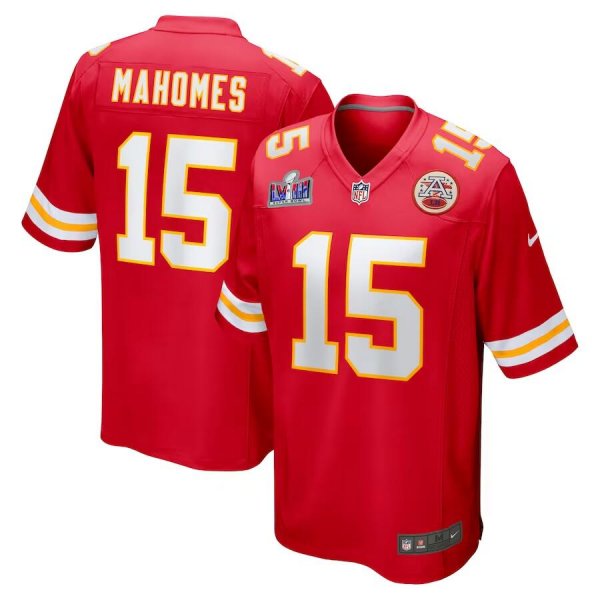 Men's Kansas City Chiefs #15 Patrick Mahomes Nike Red Super Bowl LVIII Limited Jersey