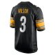 Men's Pittsburgh Steelers Russell Wilson Nike Black  Game Jersey