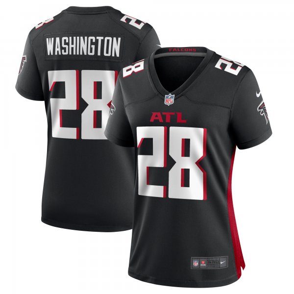 Women's Atlanta Falcons Carlos Washington Nike  Black  Game Jersey