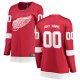 Women's Detroit Red Wings Fanatics Red Home Breakaway Custom Jersey