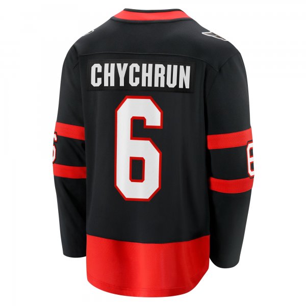 Men's Ottawa Senators Jakob Chychrun Fanatics Black Home Breakaway Jersey