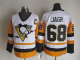 Men's Pittsburgh Penguins #68 Jaromir Jagr White Throwback NHL Jersey