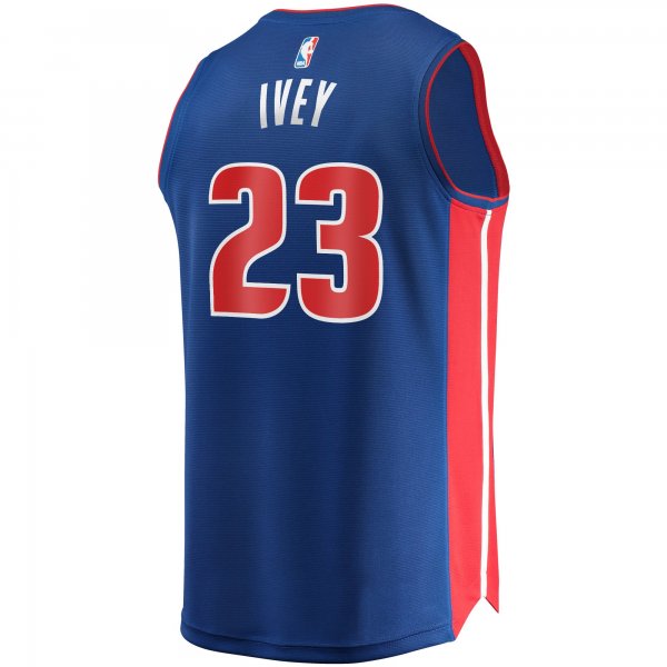 Men's Detroit Pistons Jaden Ivey Fanatics Blue Fast Break Replica Player Jersey - Icon Edition