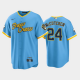 Men's Milwaukee Brewers 2022 City Connect #24 Andrew McCutchen Powder Blue Cool Base MLB Jersey