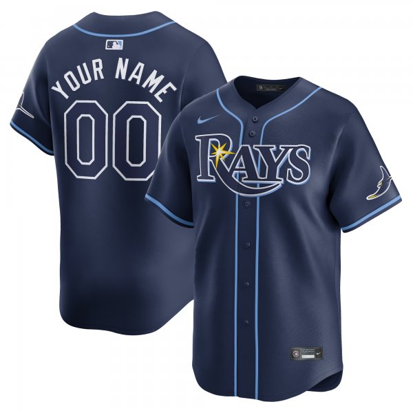 Men's Tampa Bay Rays  Nike Navy Away Limited Custom Jersey