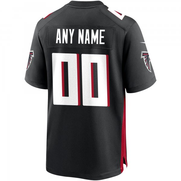 Men's Atlanta Falcons Nike Black Custom Game Jersey