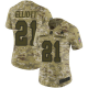 Nike Dallas Cowboys #21 Ezekiel Elliott Camo Women's Stitched NFL Limited 2018 Salute to Service Jersey