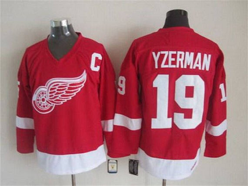 Detroit Red Wings #19 Steve Yzerman Stitched Red NHL Jersey