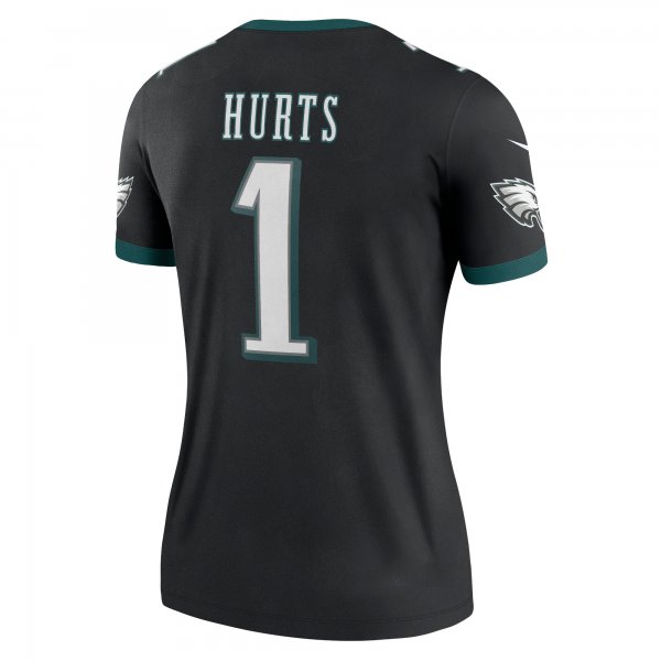 Women's Philadelphia Eagles Jalen Hurts Nike Black Legend Jersey