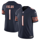 Youth Chicago Bears #1 Justin Fields Nike Navy Vapor F.U.S.E. Limited Jersey