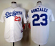 Los Angeles Dodgers #23 Adrian Gonzalez White Cool Base Stitched MLB Jersey