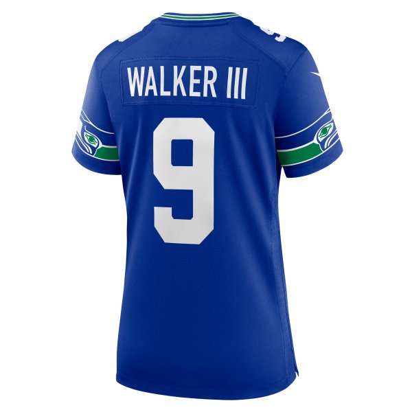 Women's Seattle Seahawks Kenneth Walker III Nike Royal Player Jersey