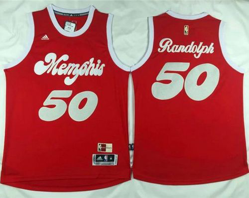 Men's Memphis Grizzlies #50 Zach Randolph Red 2015-2016 Christmas Day Stitched NBA Jersey